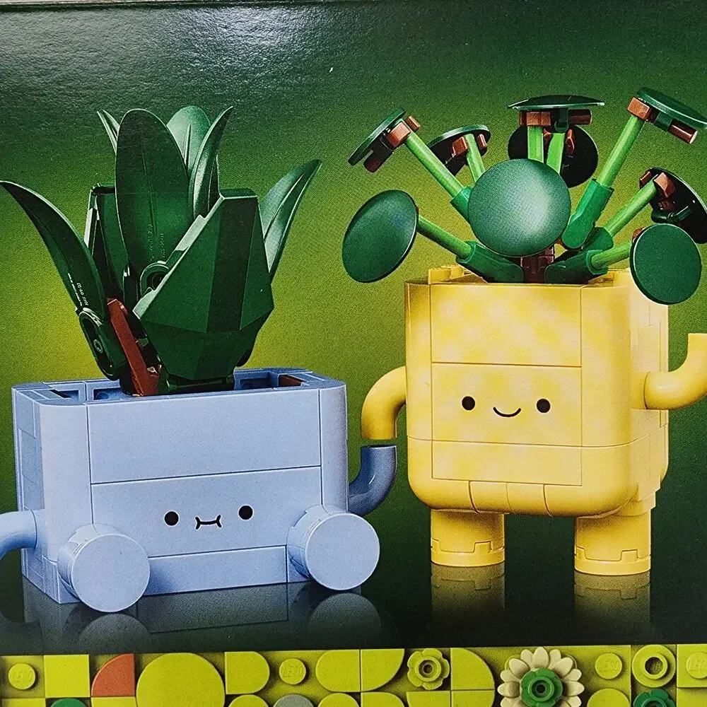 LEGO Botanicals Happy Plants Building Toy Set Blue & Yellow #10349 - New Sealed
